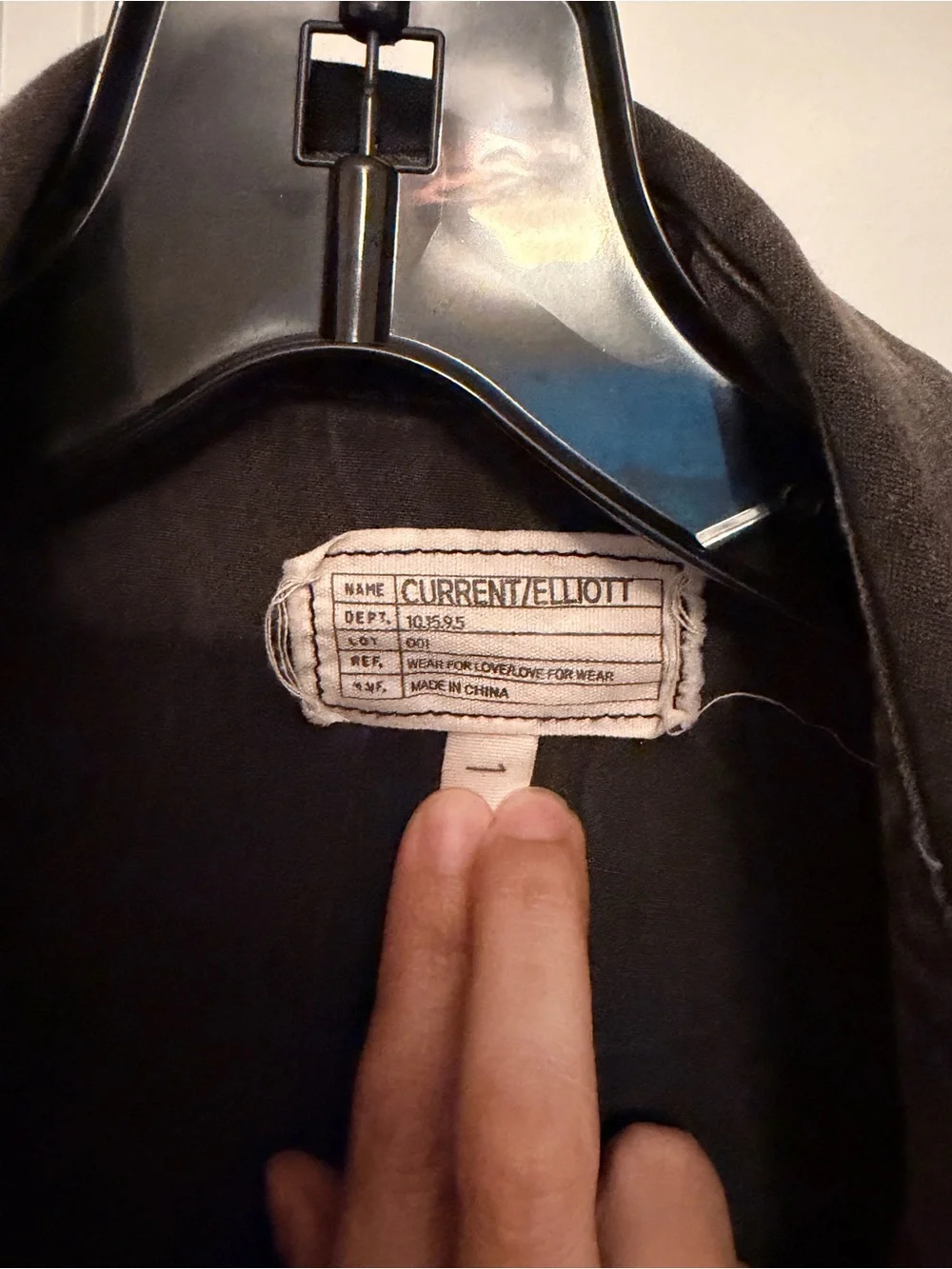 Current/Elliott women Washed black Button-Up shirt